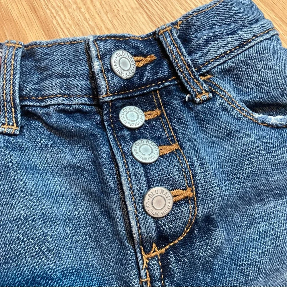 Old navy denim jean skirt small 6-7‎
